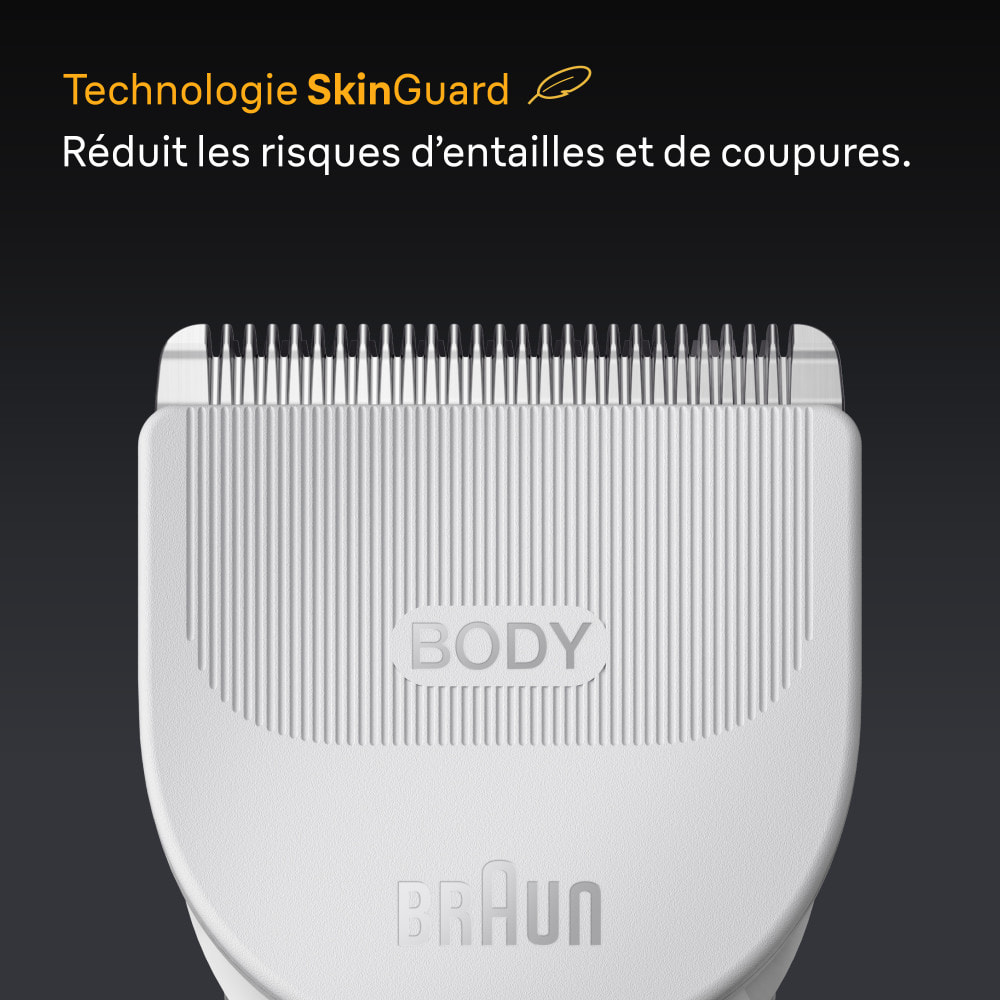 Braun Tondeuse Pour Le Corps Series 5, + 2 Outils De Rasage, Tondez Et Rasez Vos Poils, Étanche, BG5500, Gris