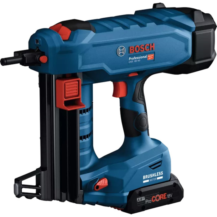 Cloueur sans-fil GNB 18V-40 BOSCH - sans batterie, ni chargeur - L-Boxx - 06019L7004