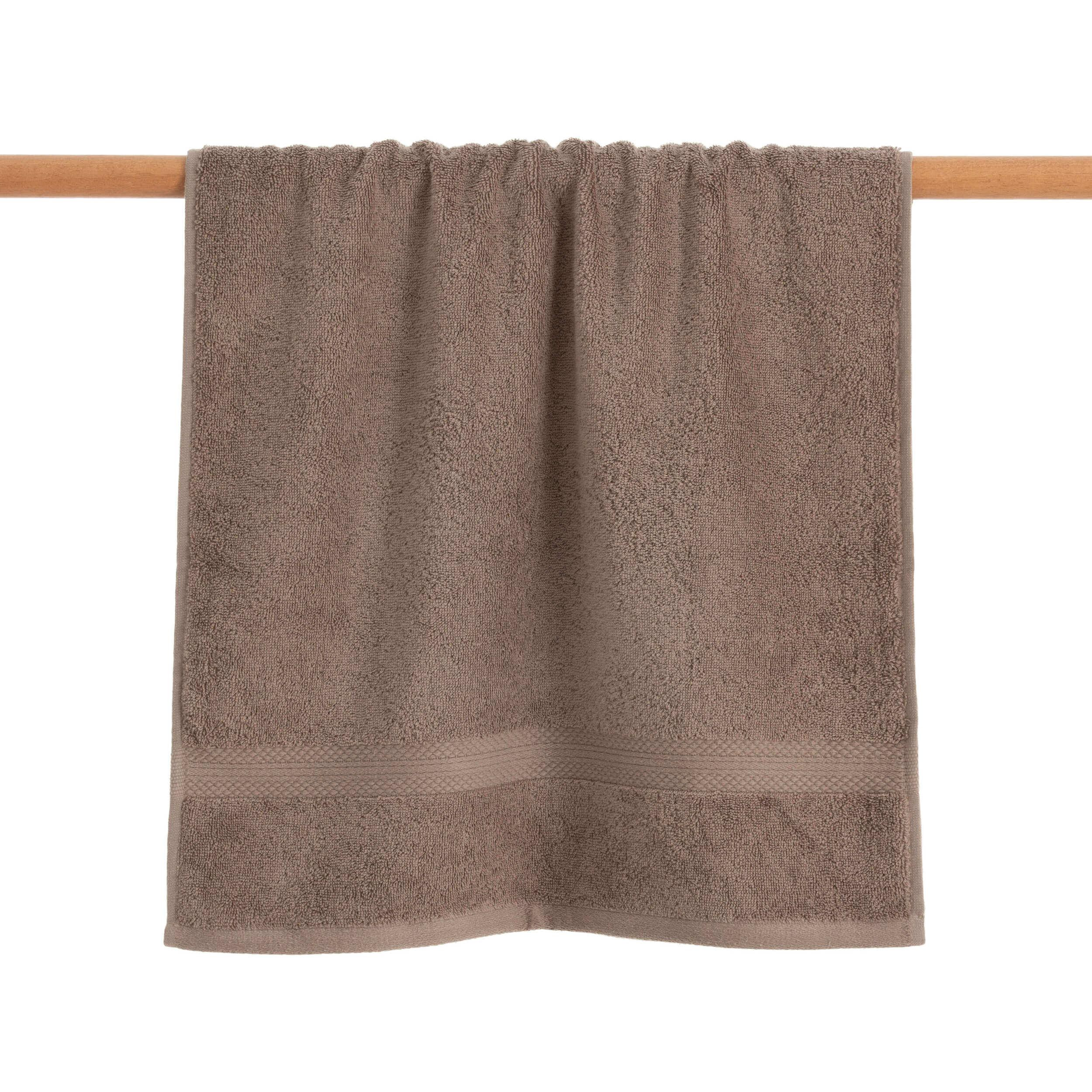 Serviette de bain 100% coton peigné 650 gr Taupe