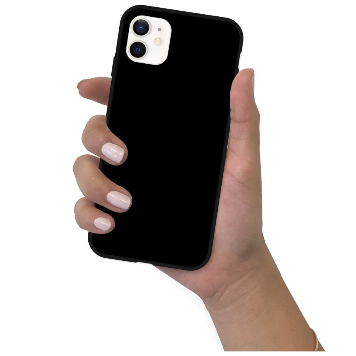 Coque iPhone 12 Mini silicone liquide Noir