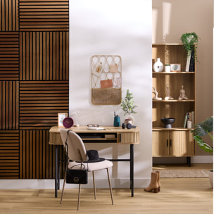 Panneau décoratif mural Colva bois foncé 60x60cm