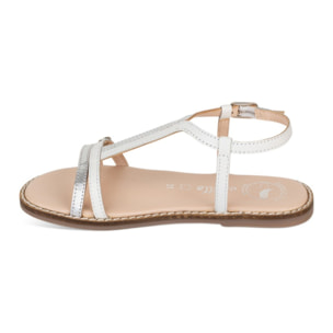 Sandalia Classic Piel Natural. Hebilla