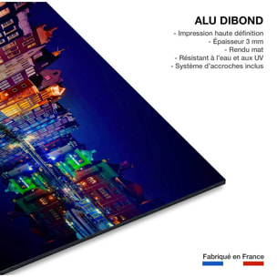 Tableau ville Fenêtre d'Amsterdam Tableau alu Dibond