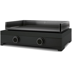 Plancha gaz FORGE ADOUR modern G 60 A N noir 2 brûleurs à poser, 60.5x42 cm