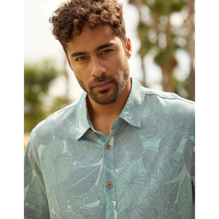 Camisa Manga Corta Verde - Folded