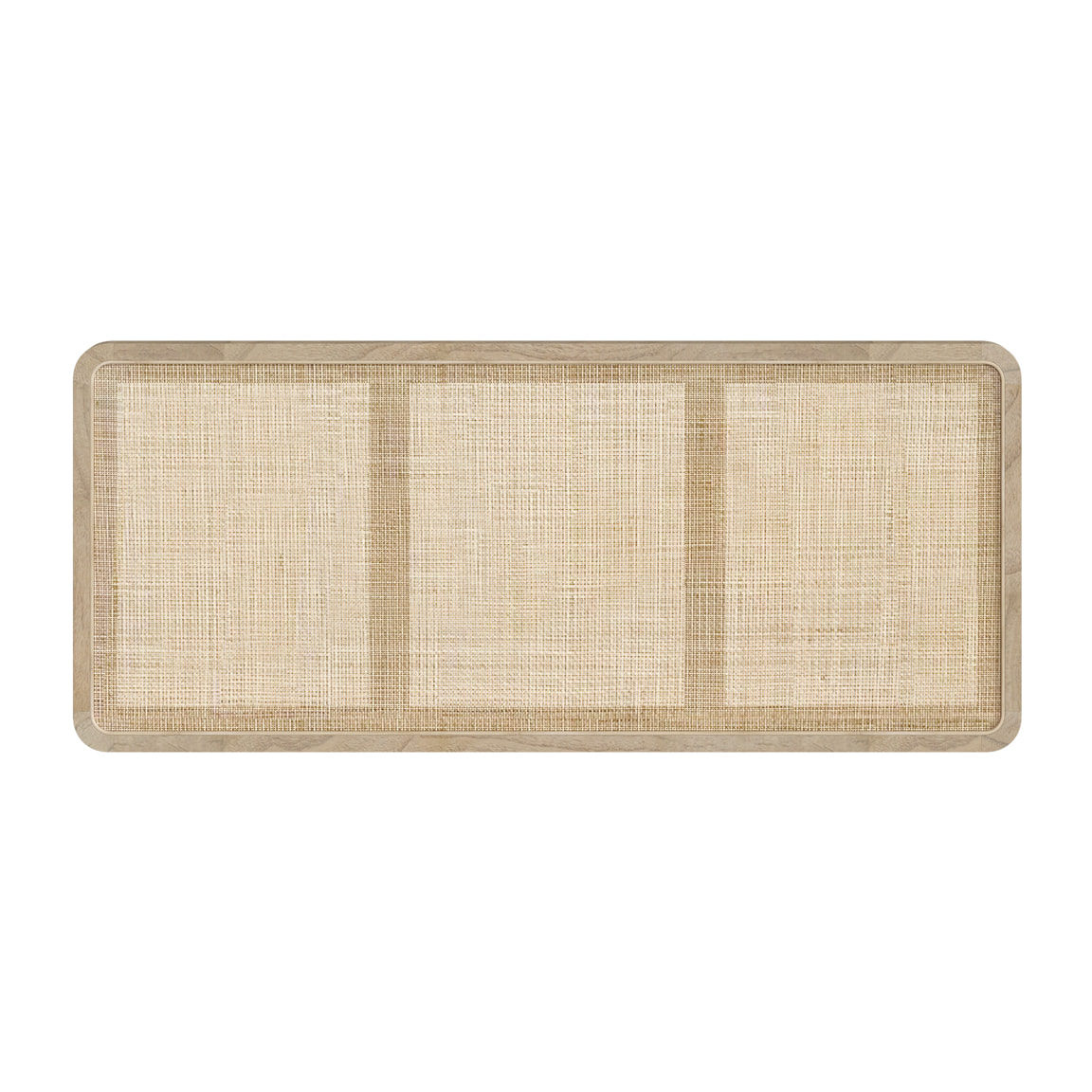 Tête de lit à suspendre en bois et cannage 140 cm - Khao
