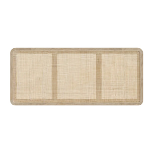 Tête de lit à suspendre en bois et cannage 140 cm - Khao