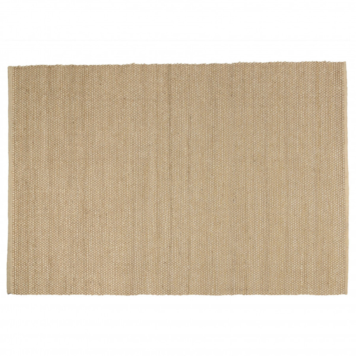 QUENTIN - Tapis rectangulaire 160x230cm en jute et coton beige