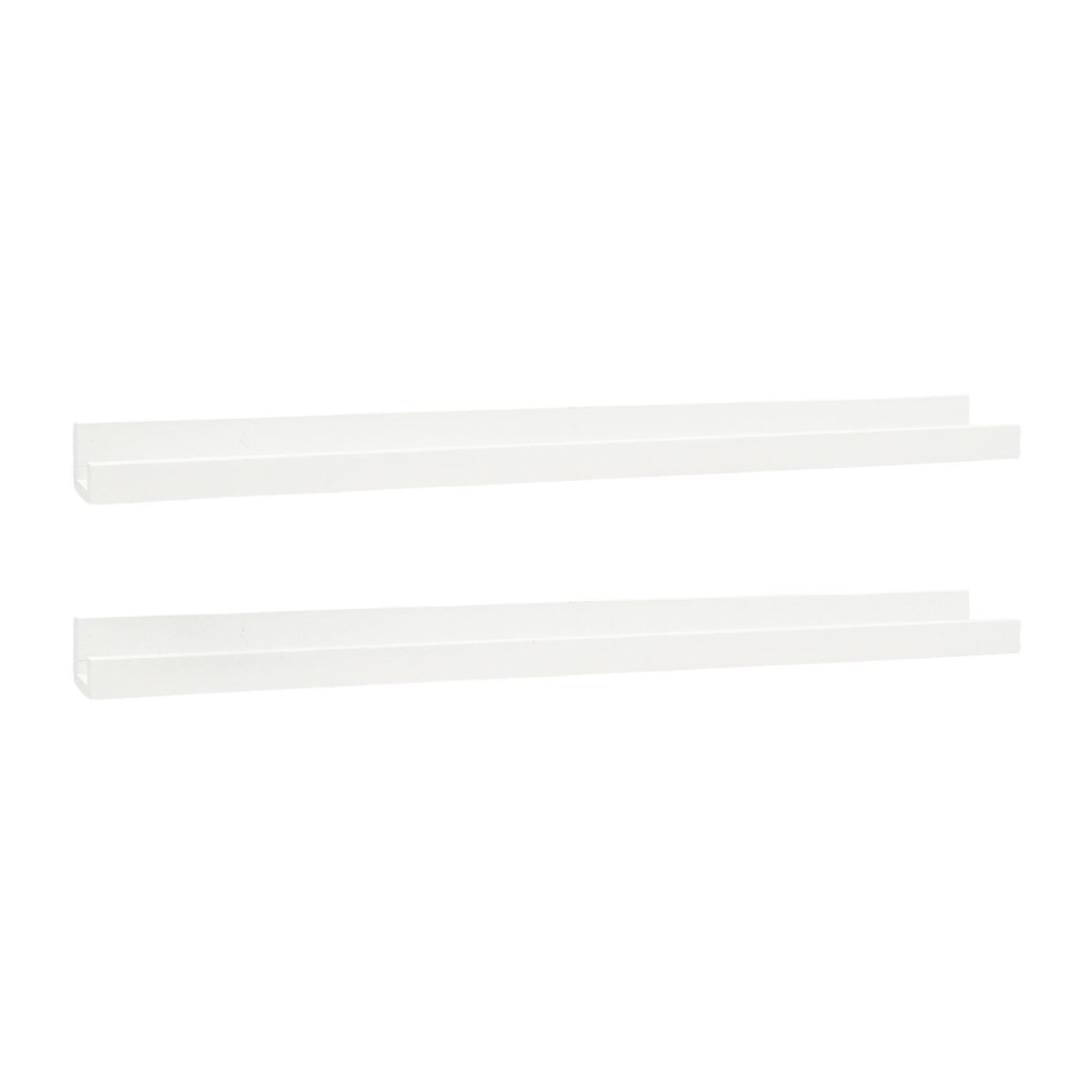 Pack 2 estantes de madera maciza flotante tono blanco varias medidas