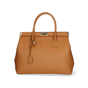 Borsa a mano da donna - Modello Aleria - Vera pelle - 35.0 x 26.0 x 16.0 cm