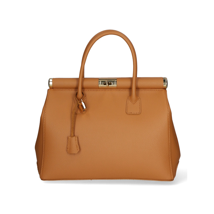 Borsa a mano da donna - Modello Aleria - Vera pelle - 35.0 x 26.0 x 16.0 cm