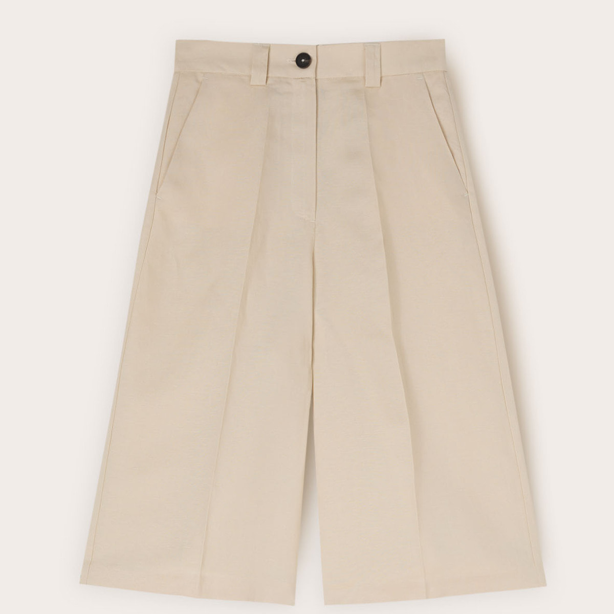 Motivi - Bermudas mezcla lino lyocell - Beige