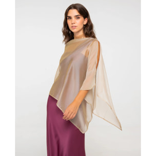 Vestido largo con escote asimétrico