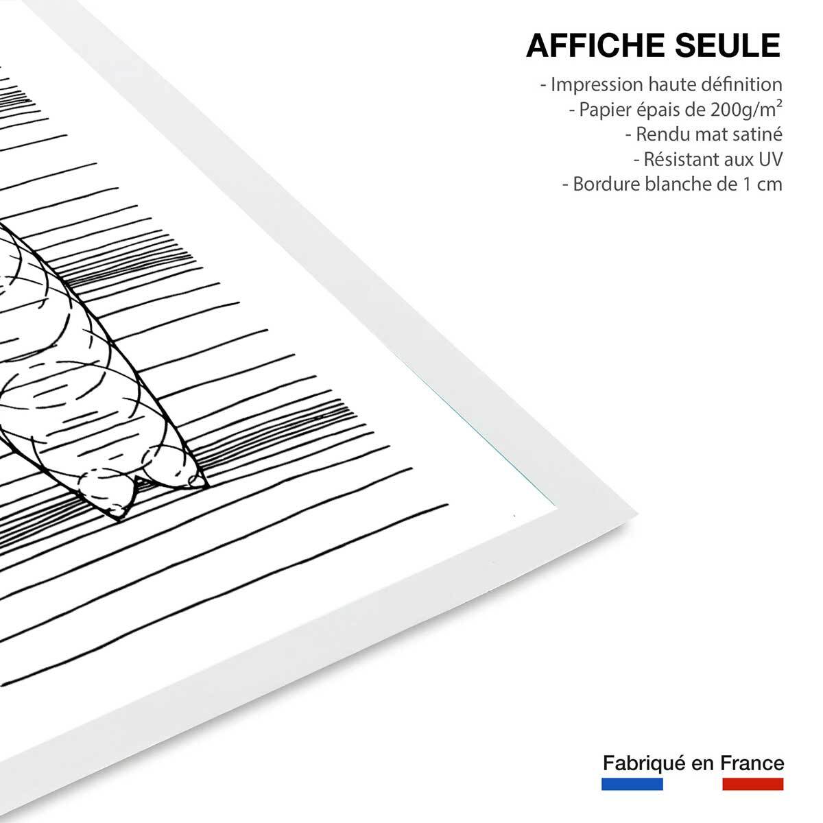 Poster surf géo Affiche seule