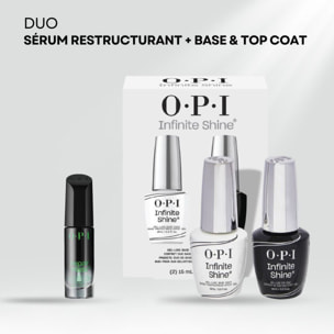 Duo Infinite Shine - Base et Top Coat Duo Pack - 30ml Repair Mode - Sérum Restructurant pour les Ongles fragiles et endommagés