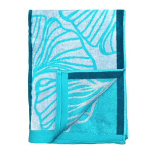 Serviette de plage éponge velours Jacquard Benijo 100x175 470 g/m²