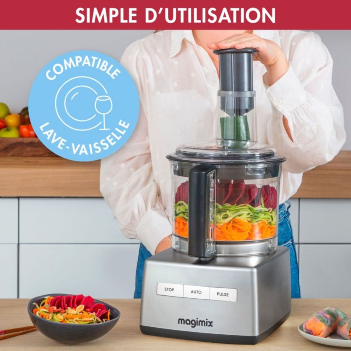 Découpe légumes MAGIMIX 17501 Coffret Spiral Expert