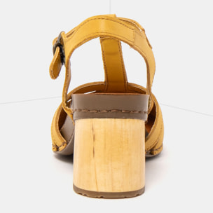 Sandalias con tacón 1874 ROMA YELLOW/ I WISH color Yellow