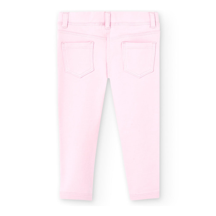 Leggins básico en rosa con cintura elástica