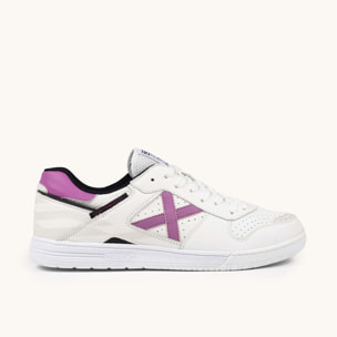 MUNICH CONTINENTAL 970 Zapatillas de Fútbol Sala Profesionales Blancas y Moradas