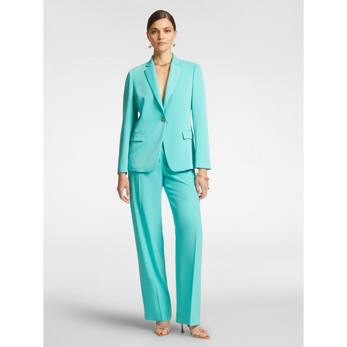 Elena Mirò - Pantaloni in cady stretch - Verde acqua