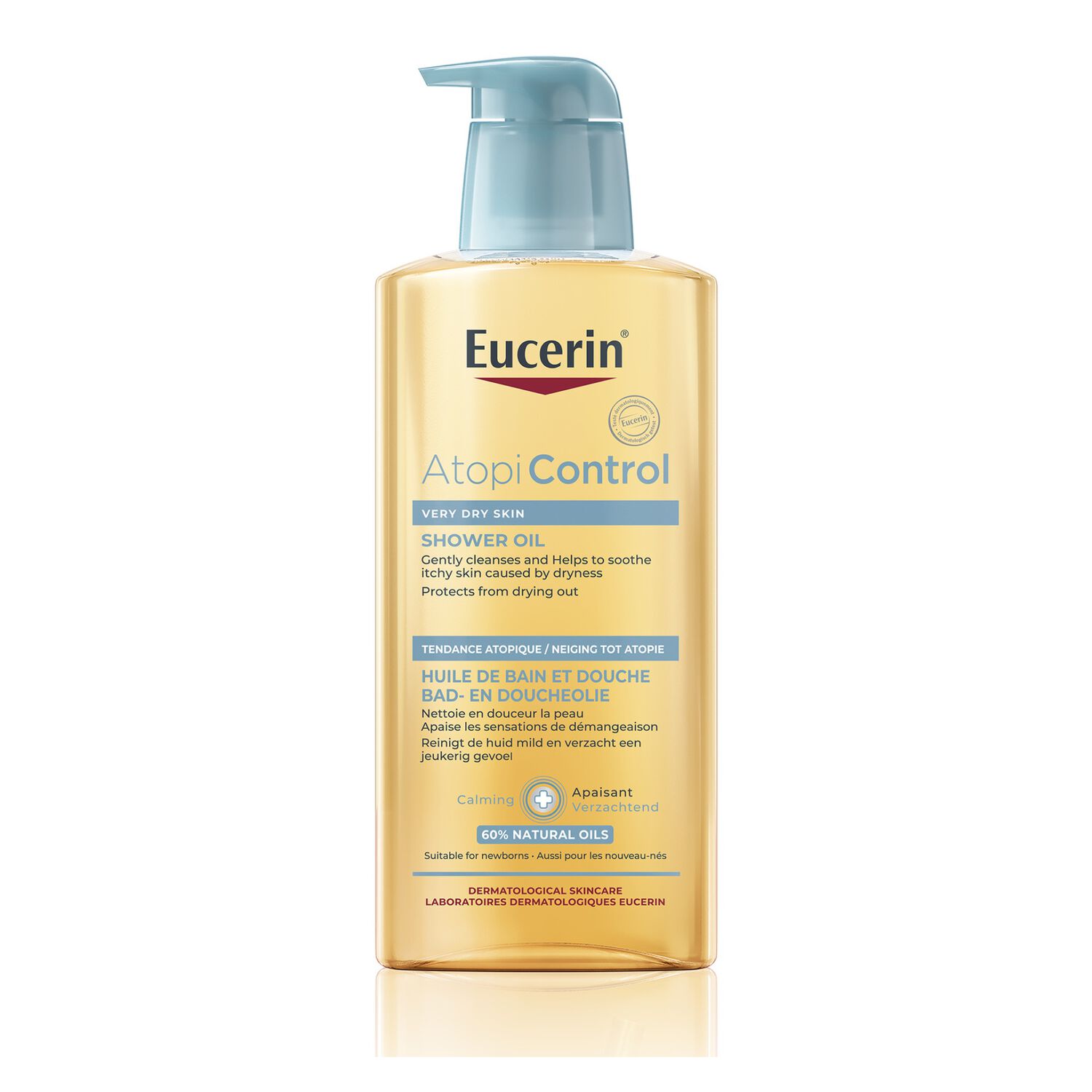 AtopiControl - Huile Bain et Douche Apaisante - Peaux Sensibles à Atopiques - 400 ml