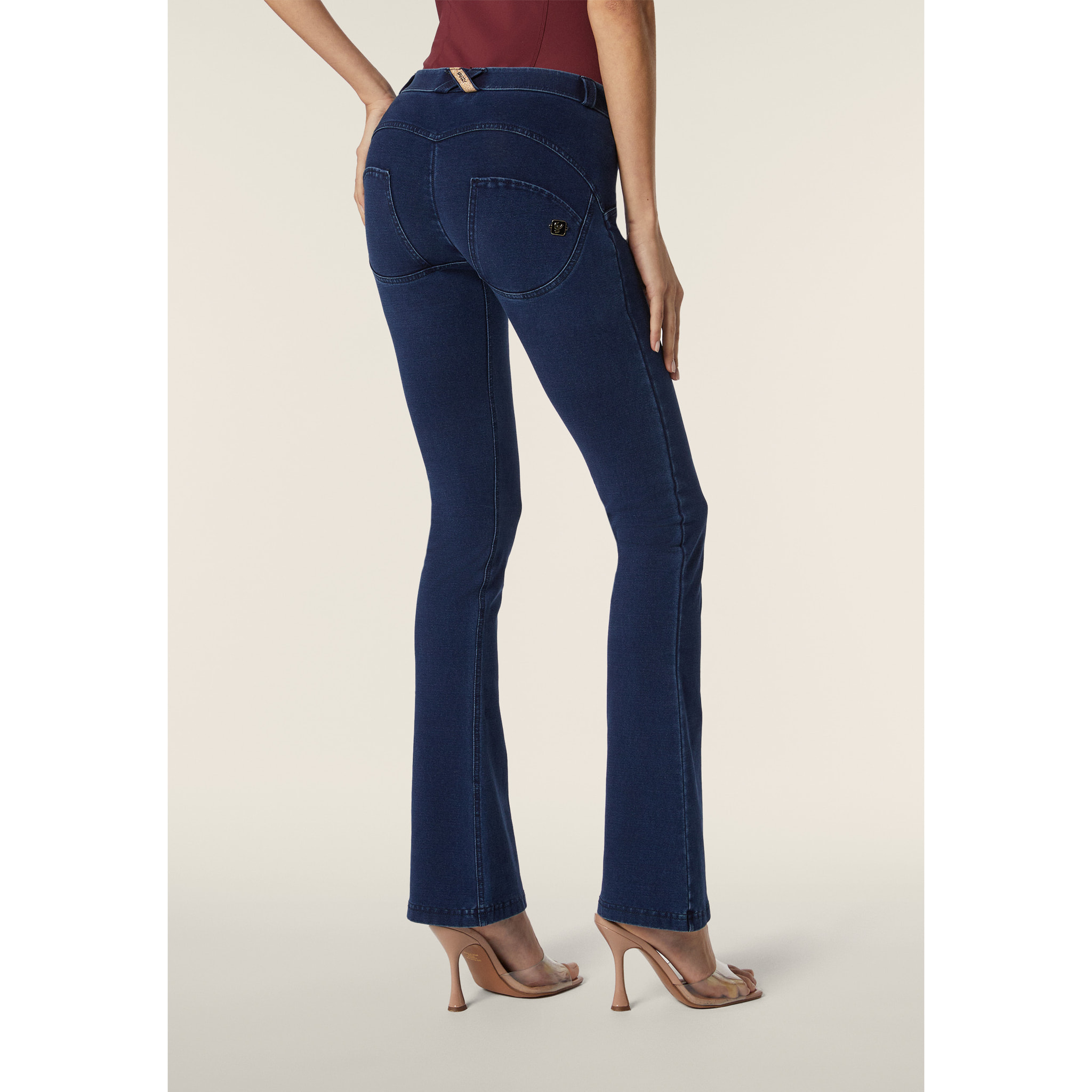 Jeggings WR.UP® vita regular fondo bootcut in jersey denim