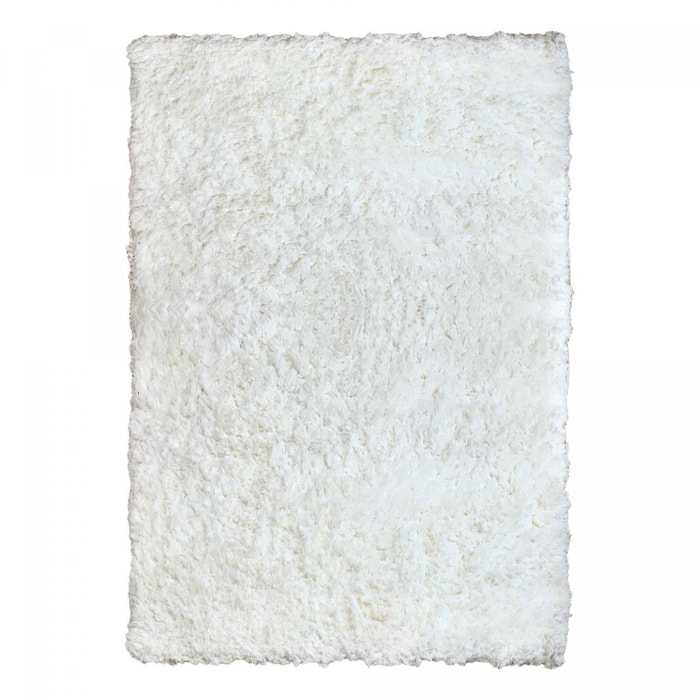 Tapis longs poils shaggy fait à la main motif uni PESI