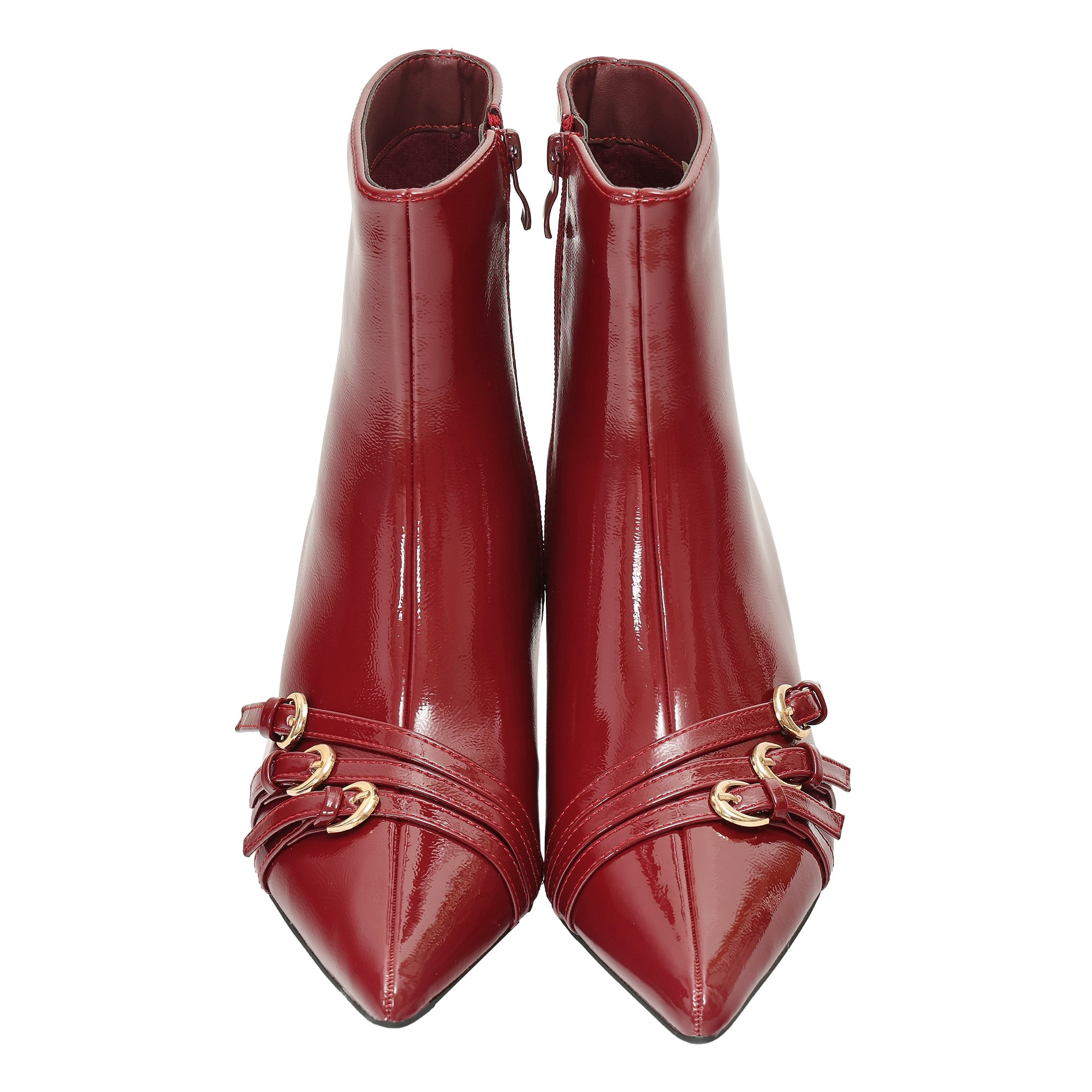 Tronchetto in simil pelle verniciata