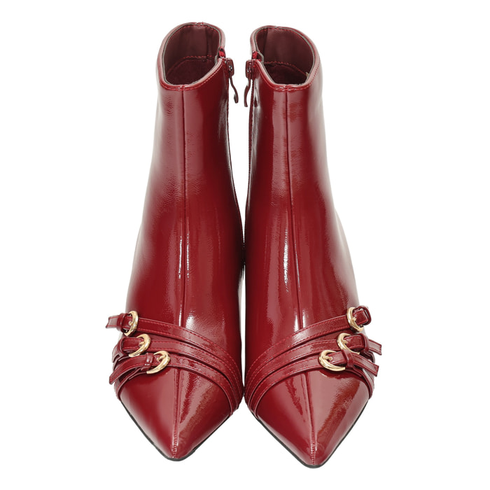 Tronchetto in simil pelle verniciata