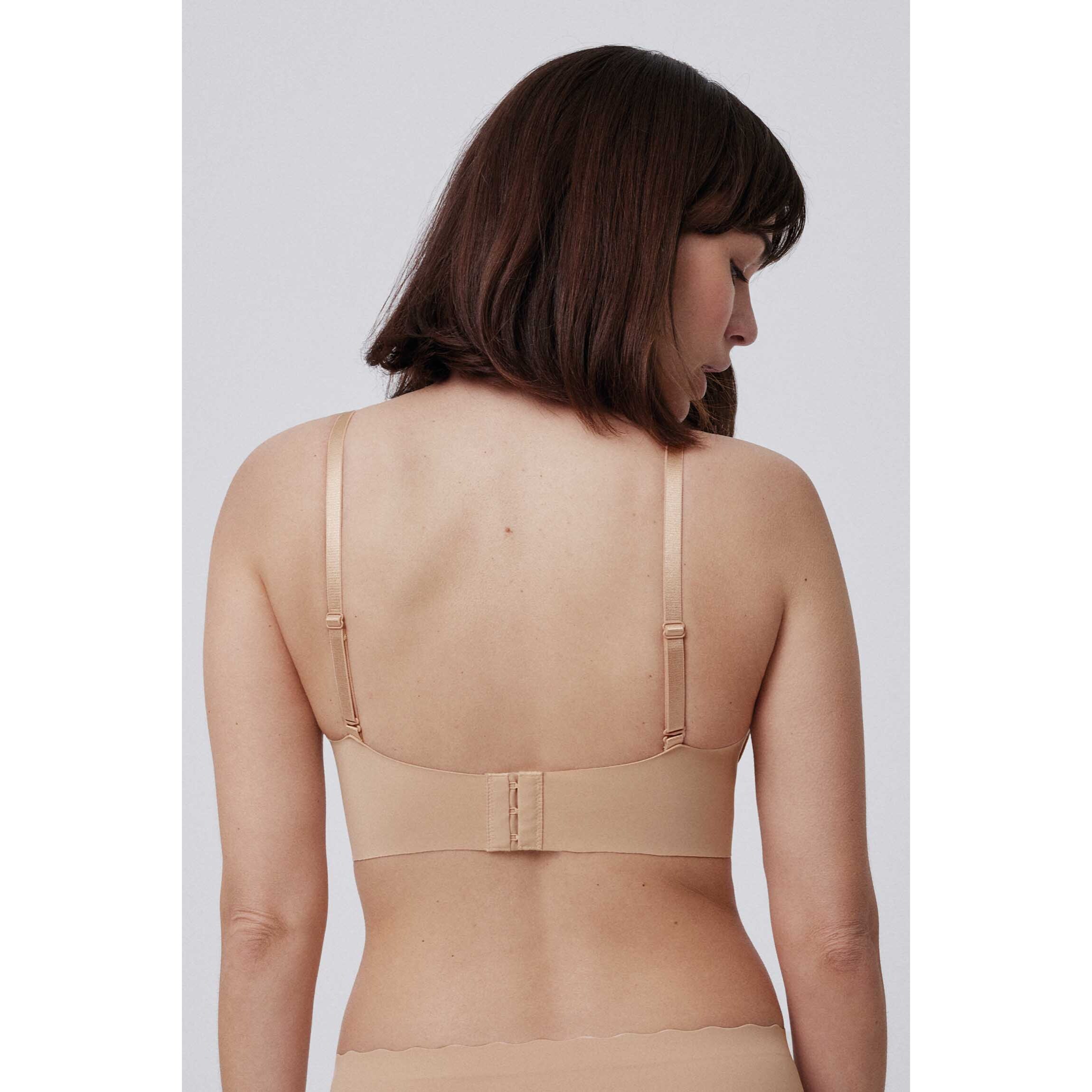 Reggiseno imbottito senza ferretto beige