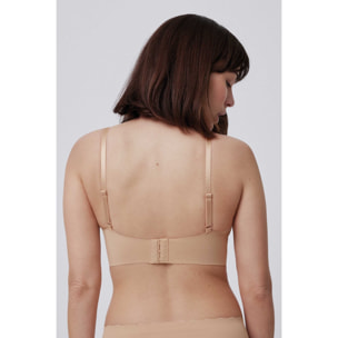 Reggiseno imbottito senza ferretto beige