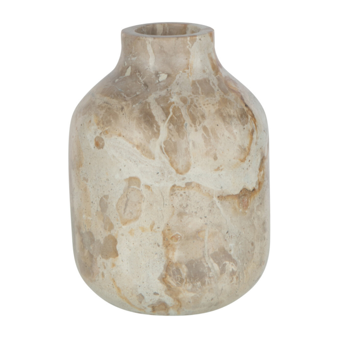 J-Line vase Bouteille Marbre - pierre - beige - large - Ø 11 cm