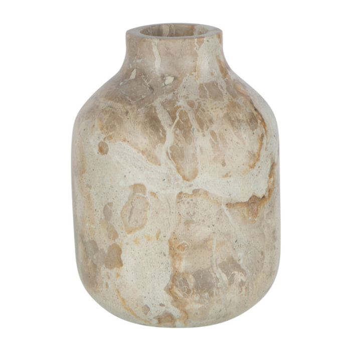 J-Line vase Bouteille Marbre - pierre - beige - large - Ø 11 cm