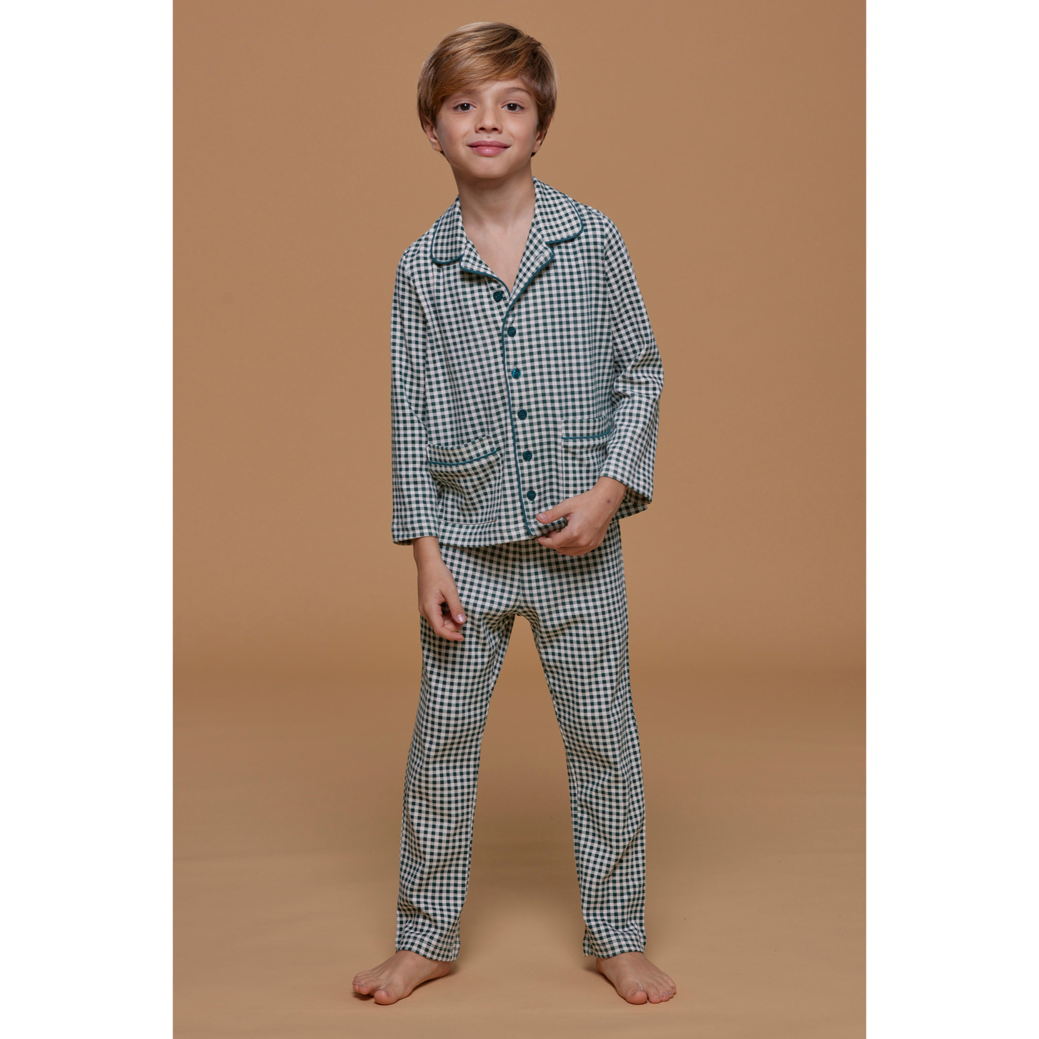 Pigiama bambina/o caldo cotone vichy party Noidinotte