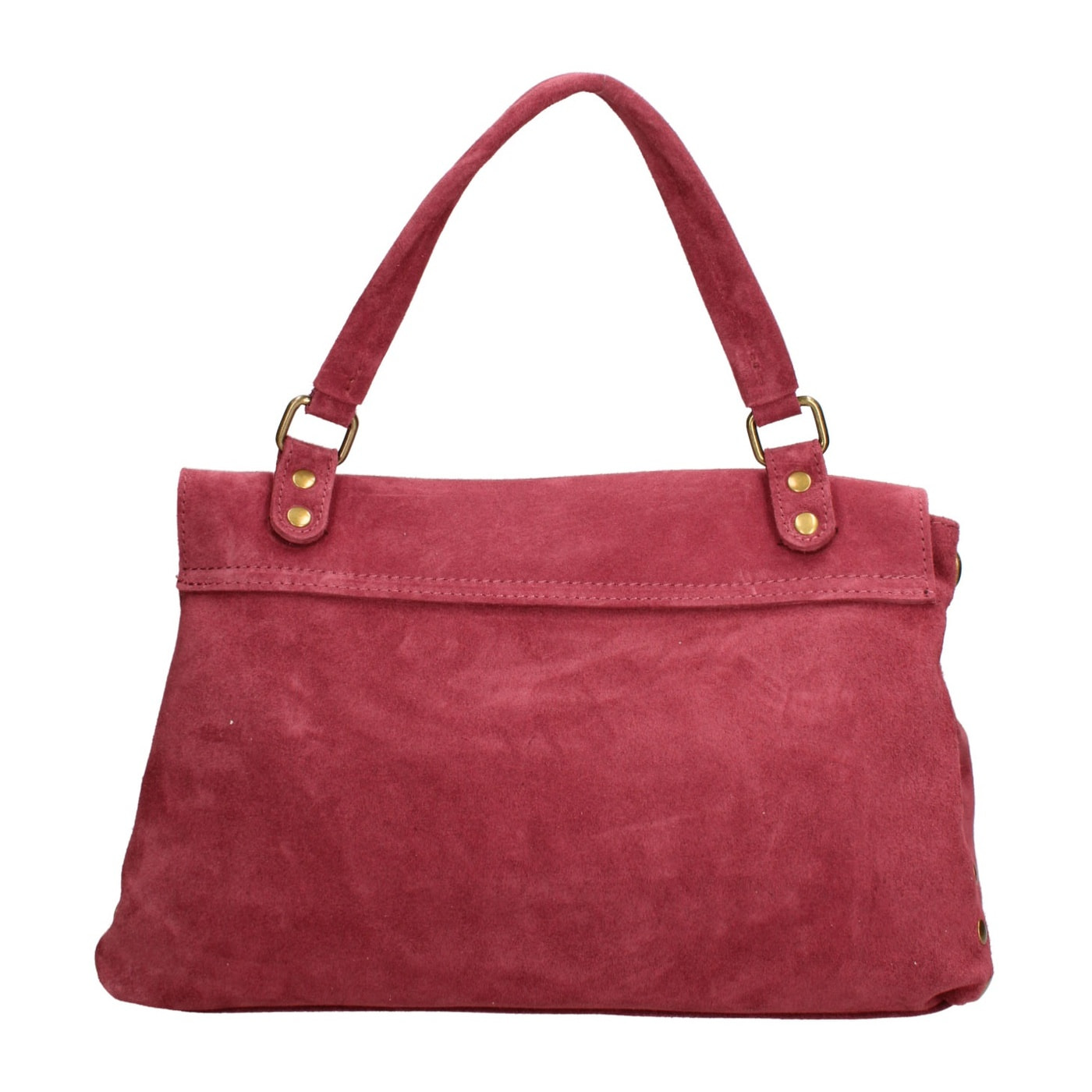 Borsa a mano da donna Made in Italy - Modello Zelia Elite - Pelle scamosciata - 37.0 x 22.0 x 15.0 cm