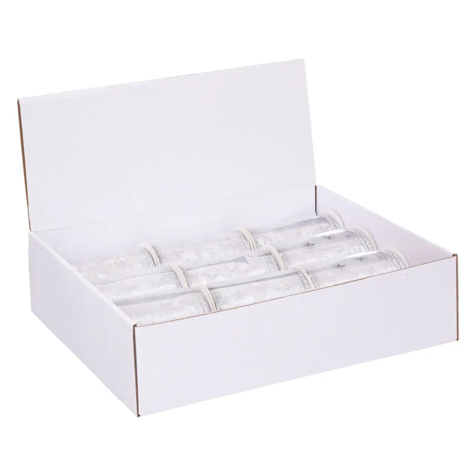 Guirlande de Noël ruban étoiles 12cmx5 m