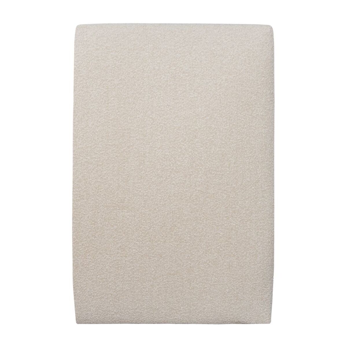 Cabecero tapizado Tejido rizado Beige claro - Para colocar contra una pared