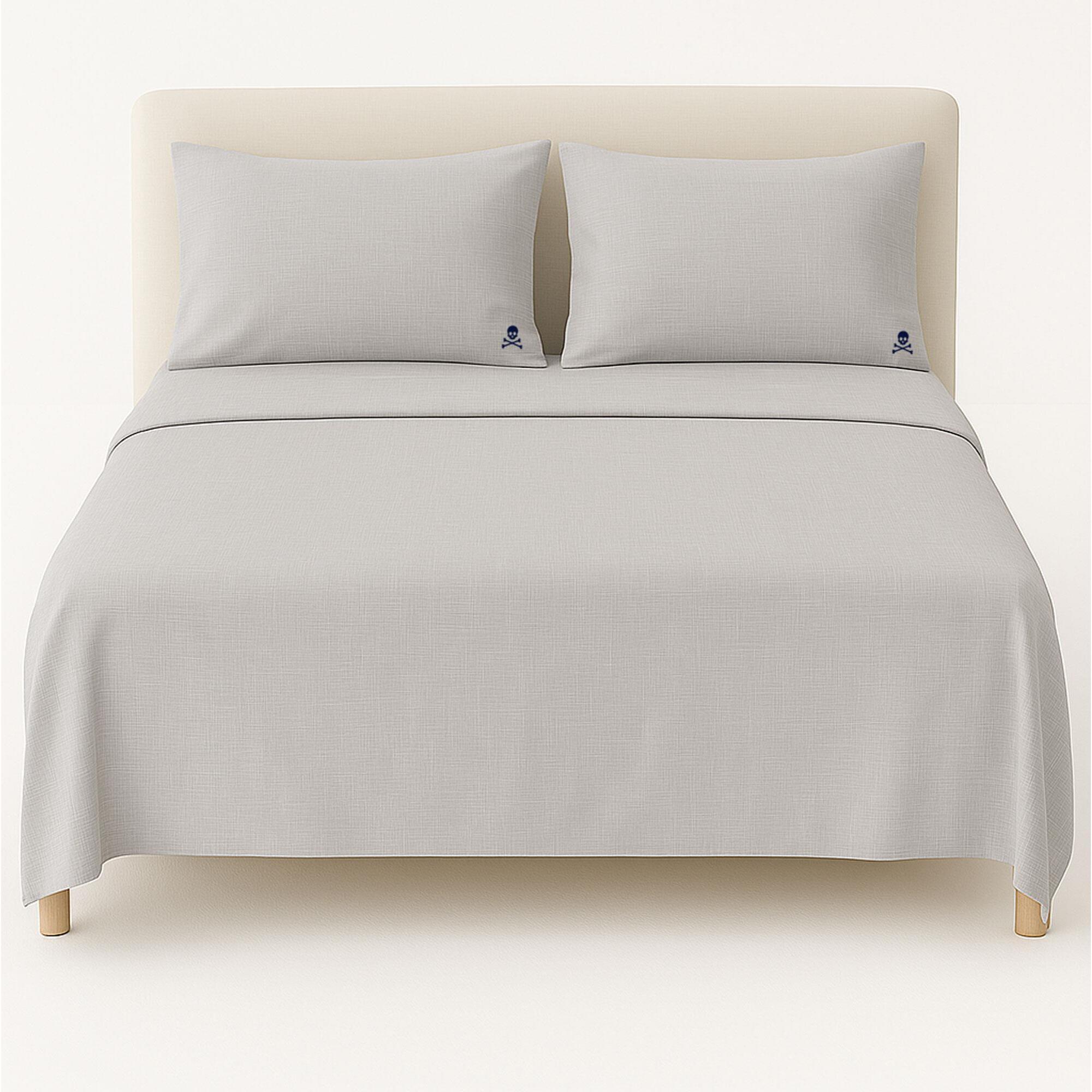 Set sábanas encimera + 2 fundas de almohada en color gris Scalpers Home