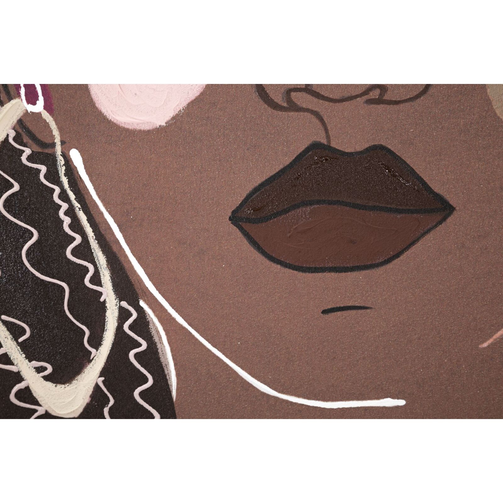 DIPINTO SU TELA TRIBAL -A- CM 80X2,8X100