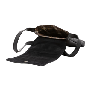 Borsa a tracolla  da uomo In Vera pelle Made in Italy 24x30x4 cm