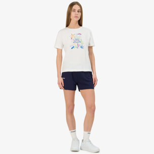 Kappa - T-Shirts & Top Donna Bianco - Logo Gamino