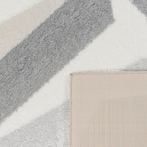 Tapis salon et chambre tissé motif géométrique TARU