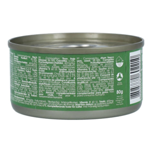 Kit Cat Lata Toppers - Atún & Camarones 80 g Comida húmeda para gatos en gelatina