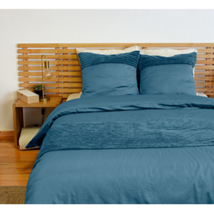 Parure housse de couette 3pcs 100% microfibre_paon 220x240 cm