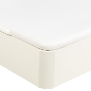 Canapé Abatible 32CM | ENVÍO, MONTAJE Y RECOGIDA ANTIGUO INCLUIDO | Apertura Lateral | Madera | Blanco | WHAT THE SLEEP