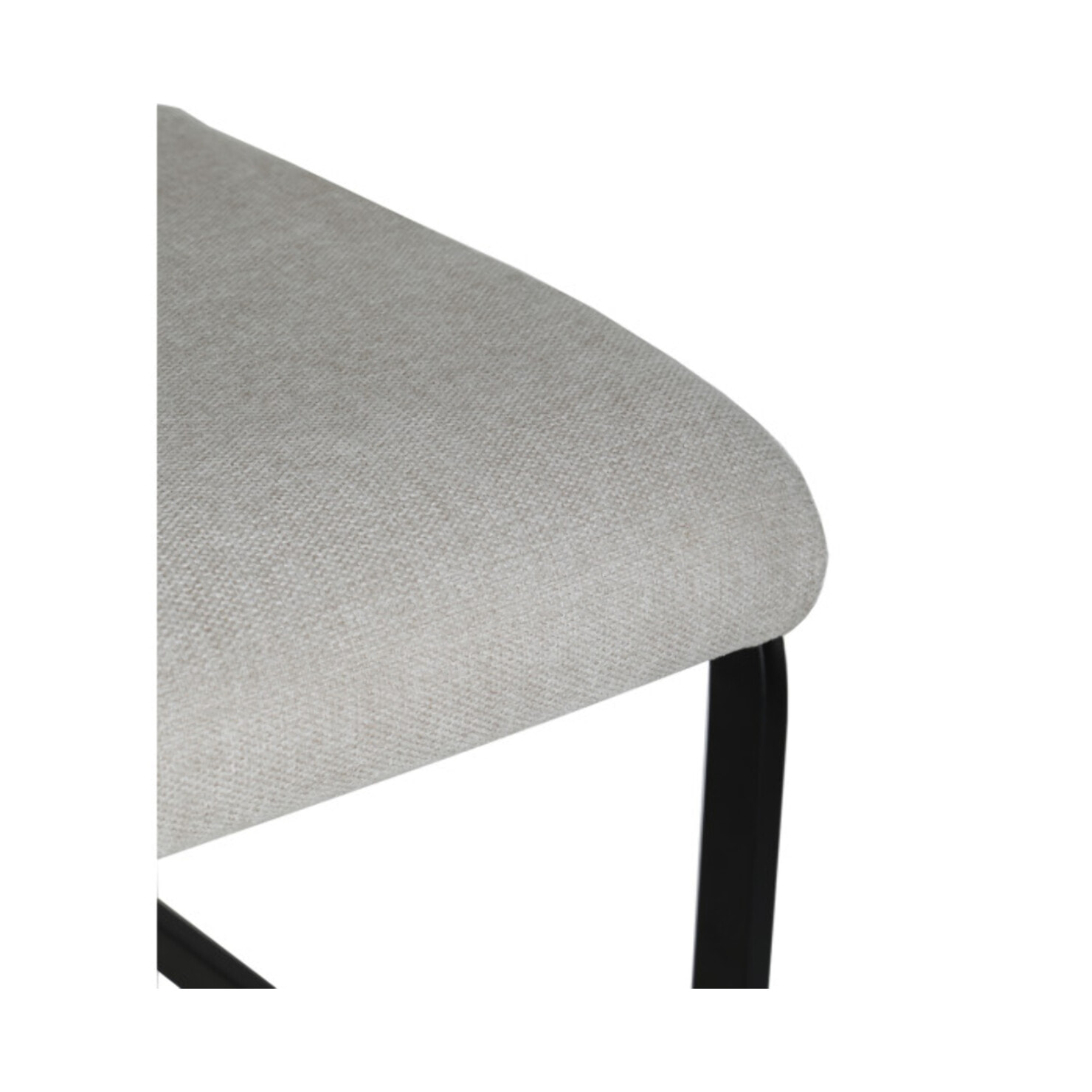 Chaise en tissu avec pied luge en métal - FABIO