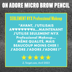 NYX Professional Makeup Micro Brow Pencil Crayon à sourcils Ash Brown