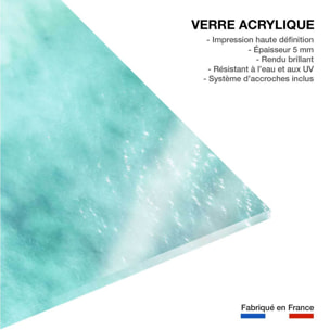 Tableau mer et plage plage rose à bali  Tableau plexiglas