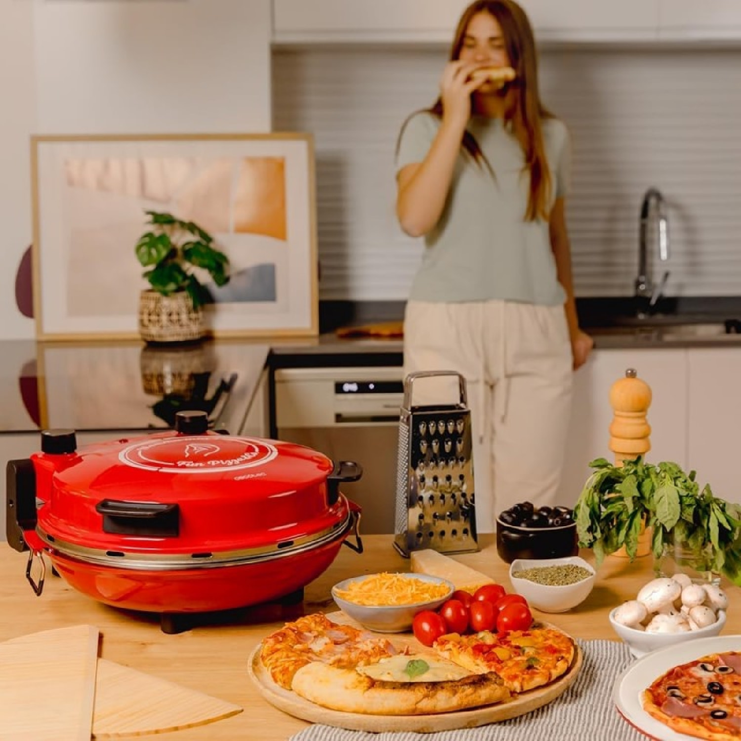 Cecotec Horno grill eléctrico para pizza Fun Pizza&Co Mamma Mía 1200 W Temporiza